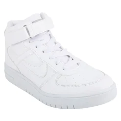 Tenis Blancos Escolar Bota Casuales Para Niño Joven Panam 06087