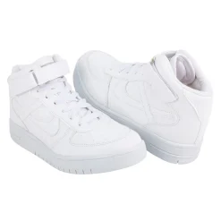 Tenis Blancos Escolar Bota Casuales Para Niño Joven Panam 06087