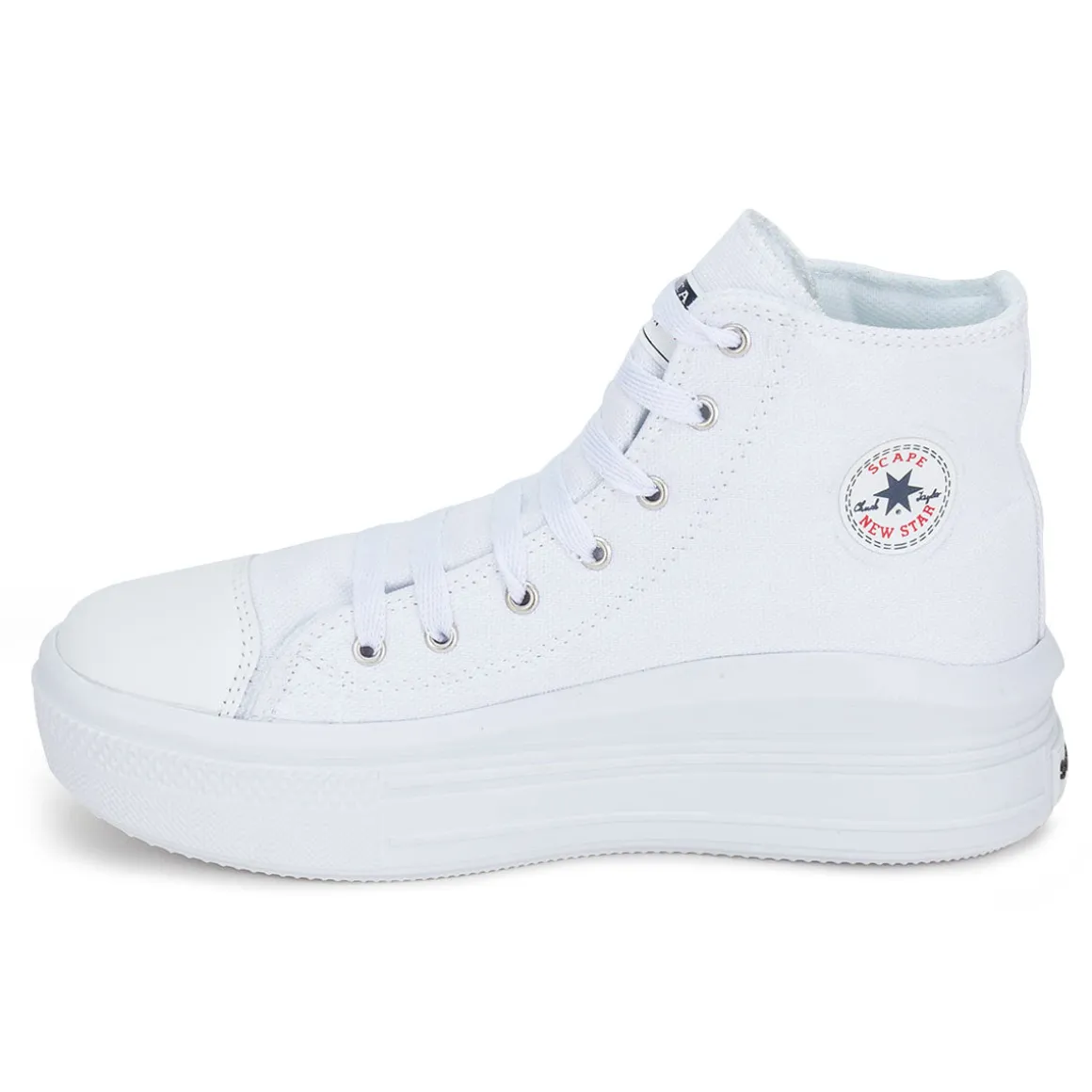 Tenis Blancos Escolar Casual Niña Scape 03535-37