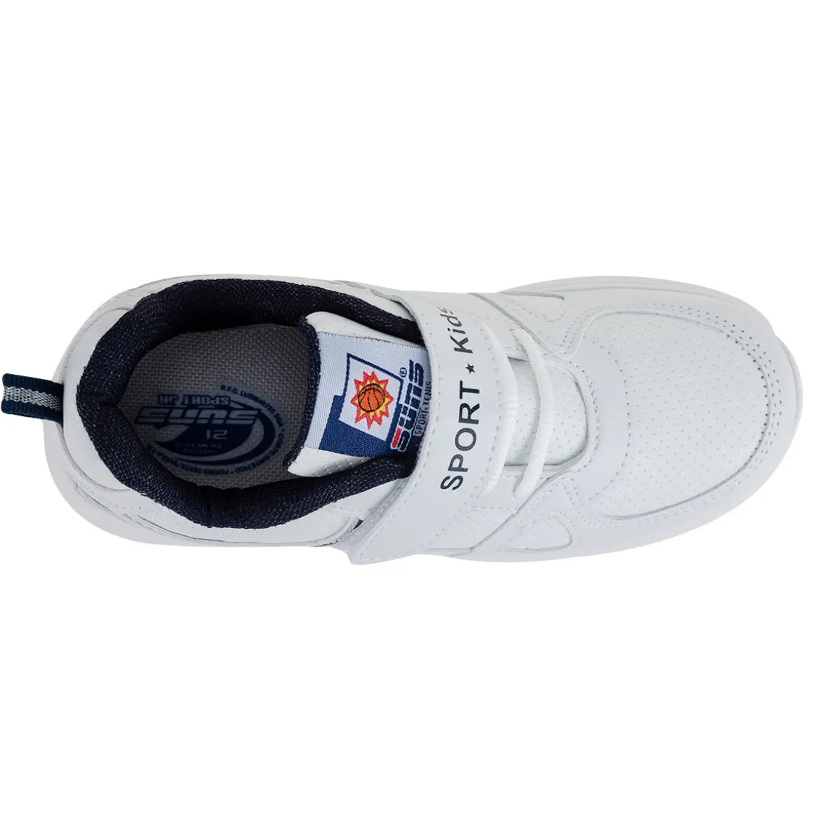 Tenis Blancos Escolar Deportivo Niño Suns 04620