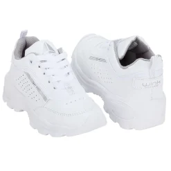 Tenis Blancos Escolar Moda Niña Wink 01571