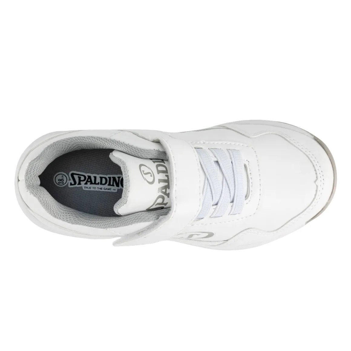 Tenis Blancos Escolar Spalding Para Niño Deportivo 05865