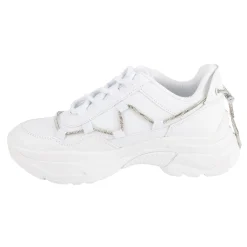 Tenis Blancos Plataforma Brillos Para Mujer Neosport 05216
