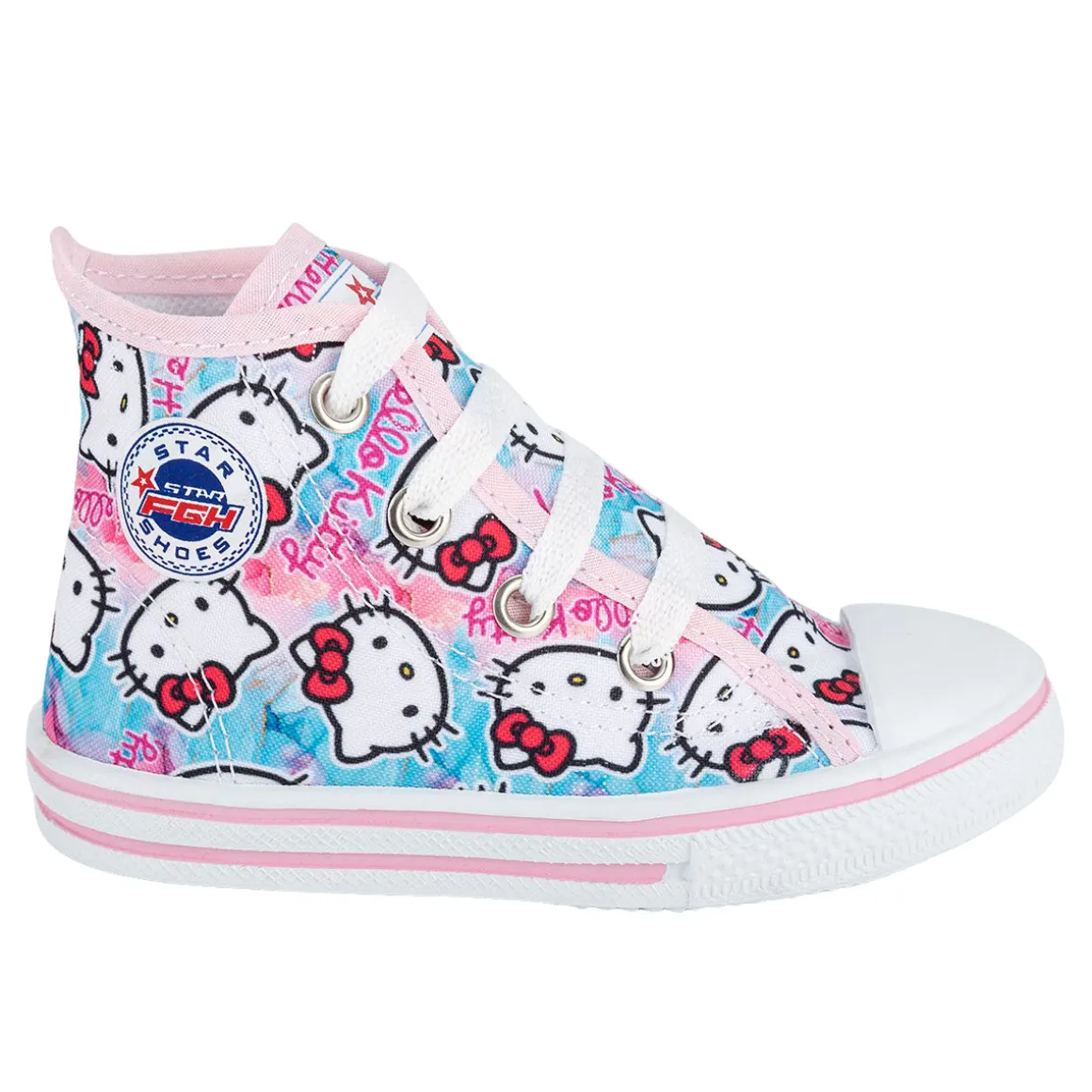 Tenis Bota Casual Hello Kitty Niña Fghstars 06724