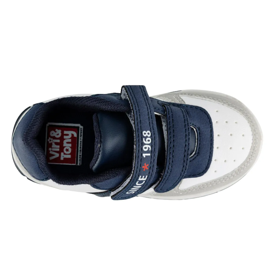 Tenis Casual Niño Gris-Marino Viritony 05836