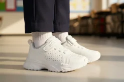 Tenis Escolar Blanco Para Niño Karsten 09420