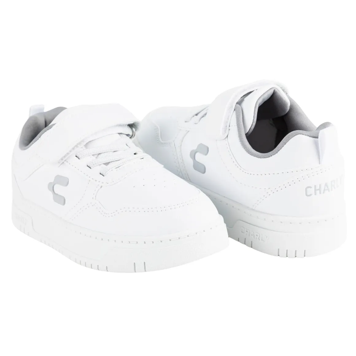 Tenis Escolar Blancos Charly Para Niño Grand 08282-83