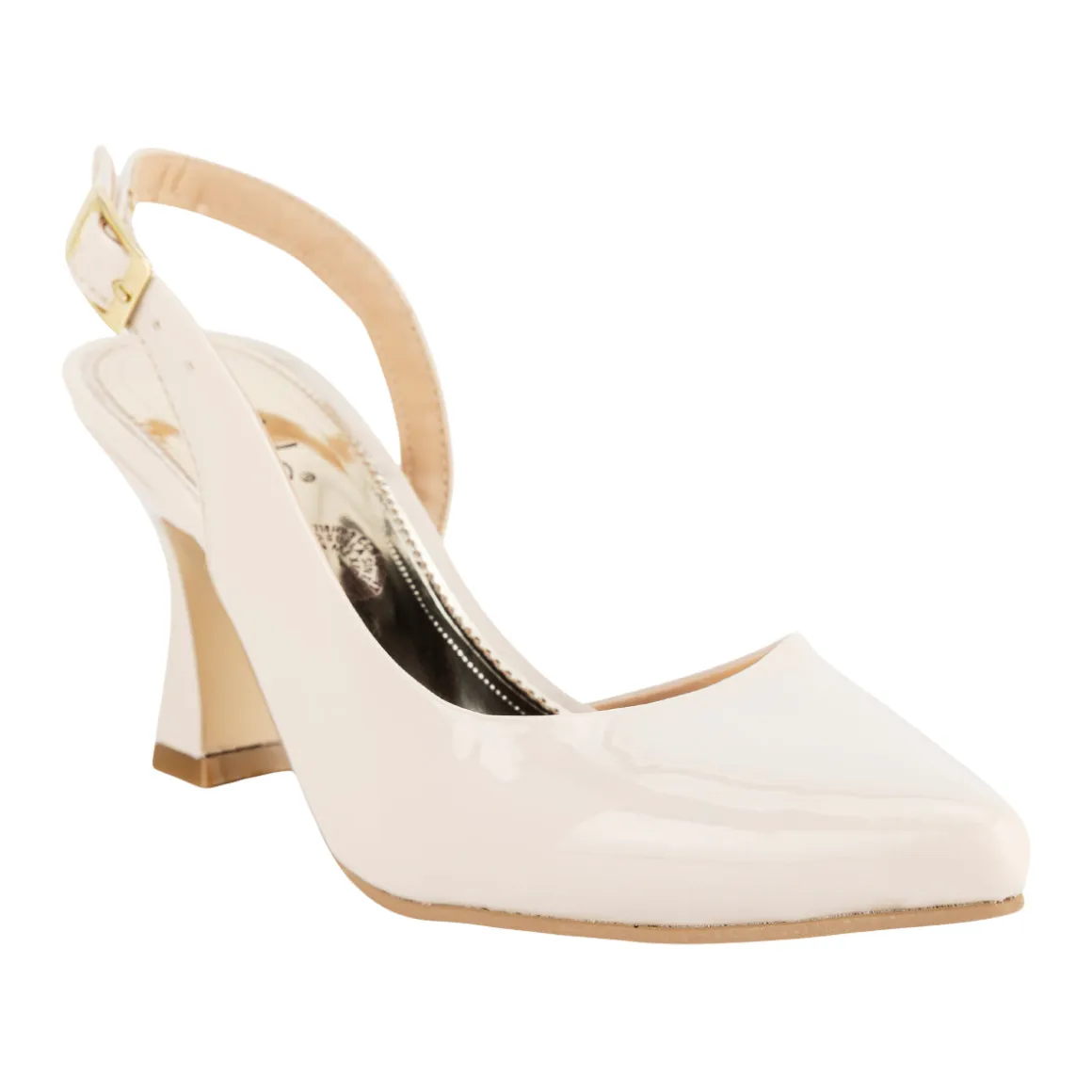 Zapatilla Destalonada En Charol Para Mujer Fiesta Graduación Mirlo 08990