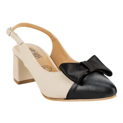 Zapatilla Happy Shoes Para Mujer Slingback Moño 08939-40