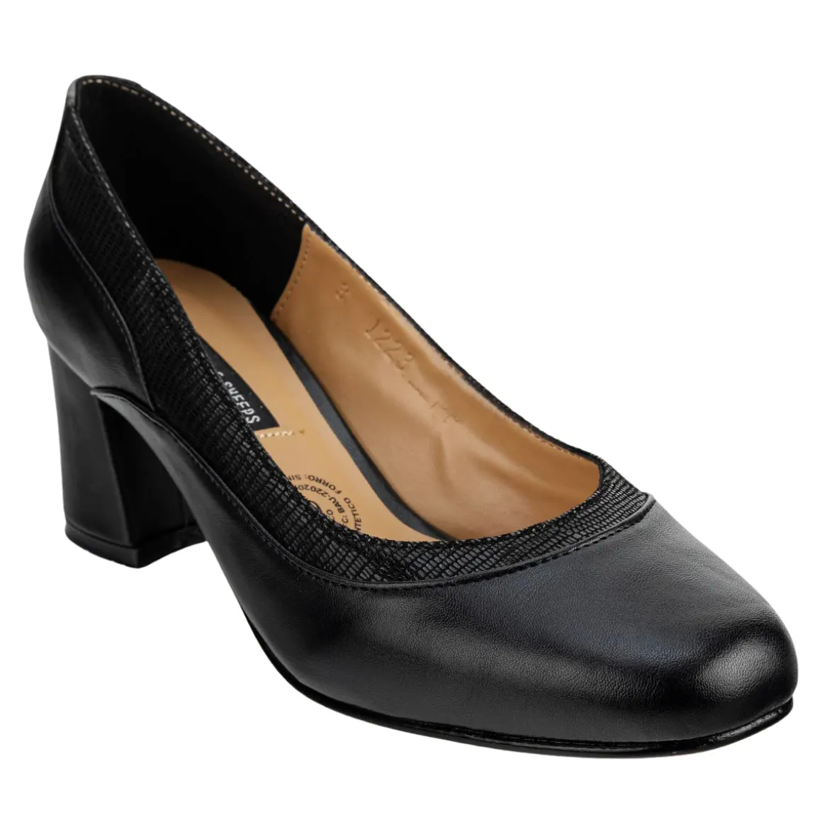 Zapatilla Vestir Para Mujer Silvia Cordero 06412/13 Maquillaje-Negro