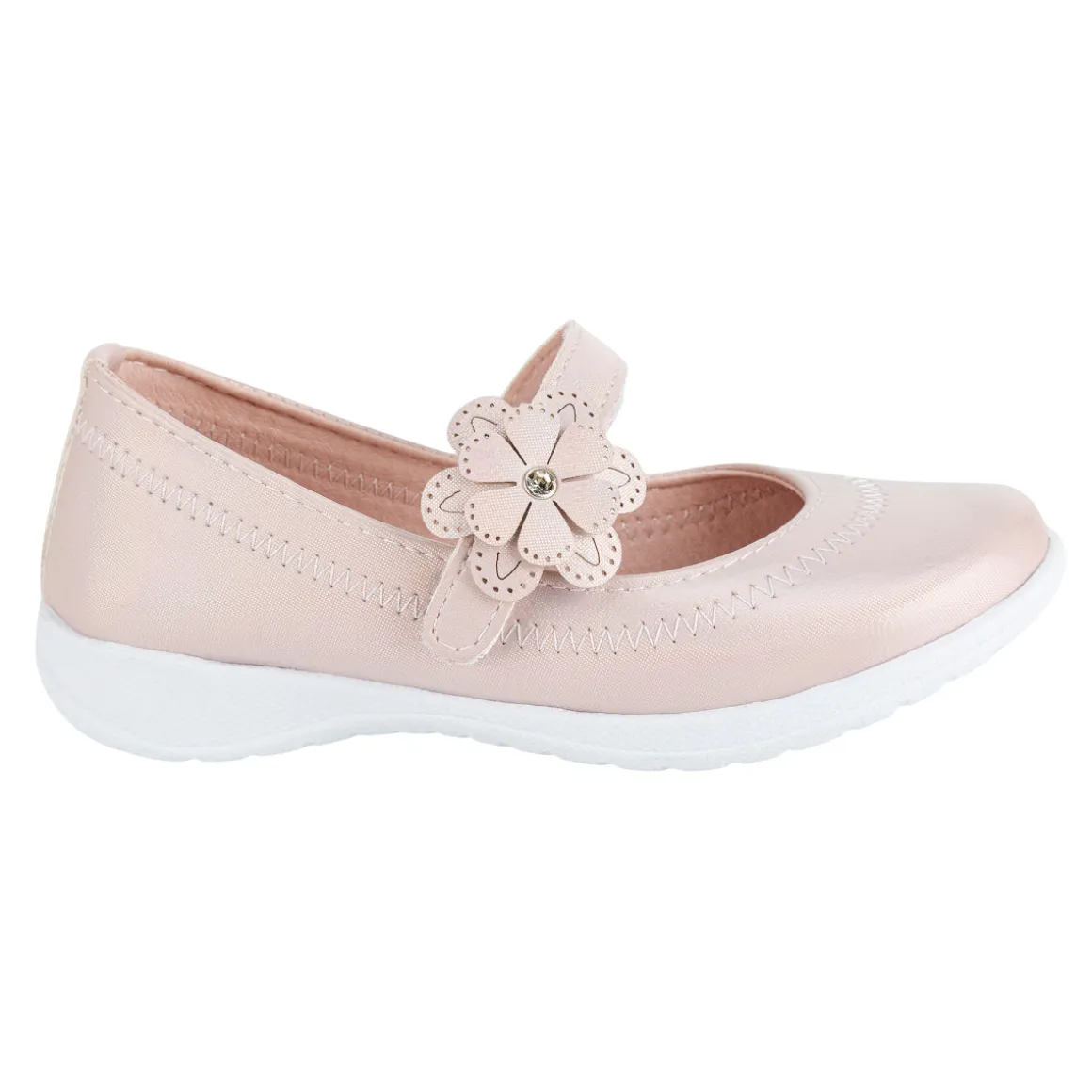 Zapato Balerina Vestir Flor Niña Pekekids 08309