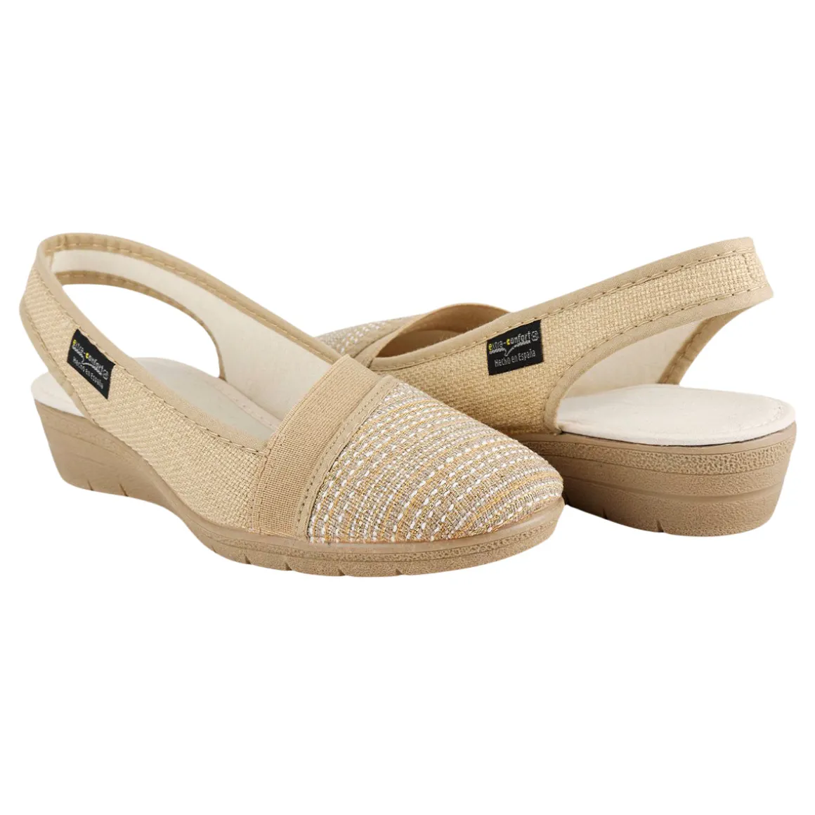 Zapato Destalonado Cuña Para Mujer Extra Confort 06521