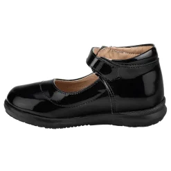 Zapato Dogi Para Niña Corazón Escolar Hebilla Negro 05507