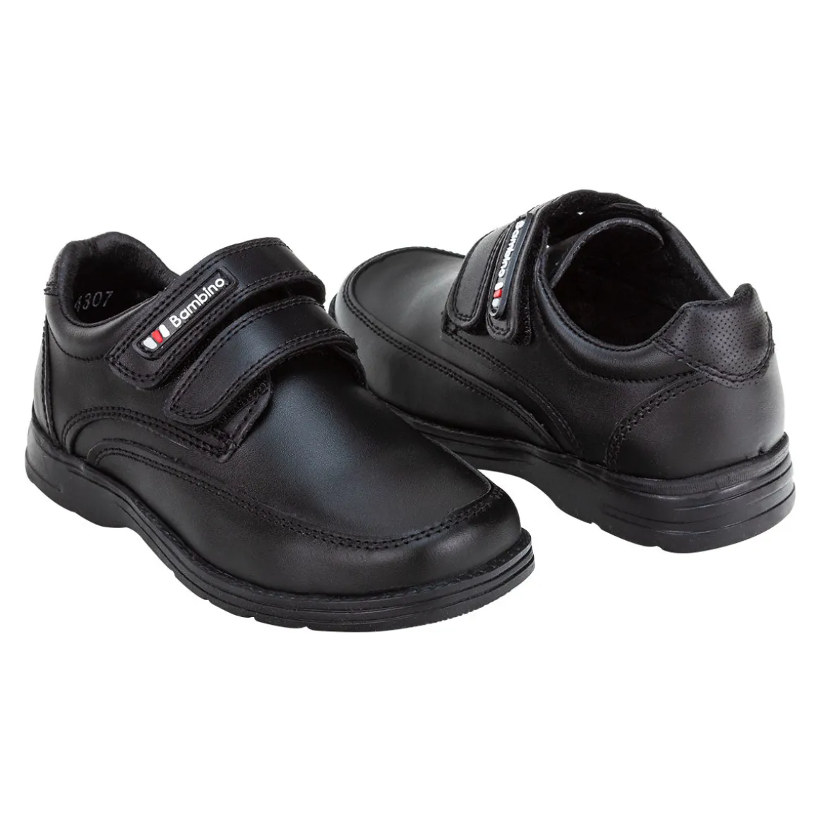 Zapato Escolar Bambino Para Niño Velcro 02910