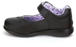 Zapato Escolar Bambino Para Niña Negro Hebilla 02906