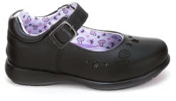 Zapato Escolar Bambino Para Niña Negro Hebilla 02906
