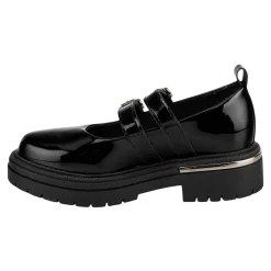Zapato Escolar Chabelo Para Niña Mocasín Doble Hebilla 07227