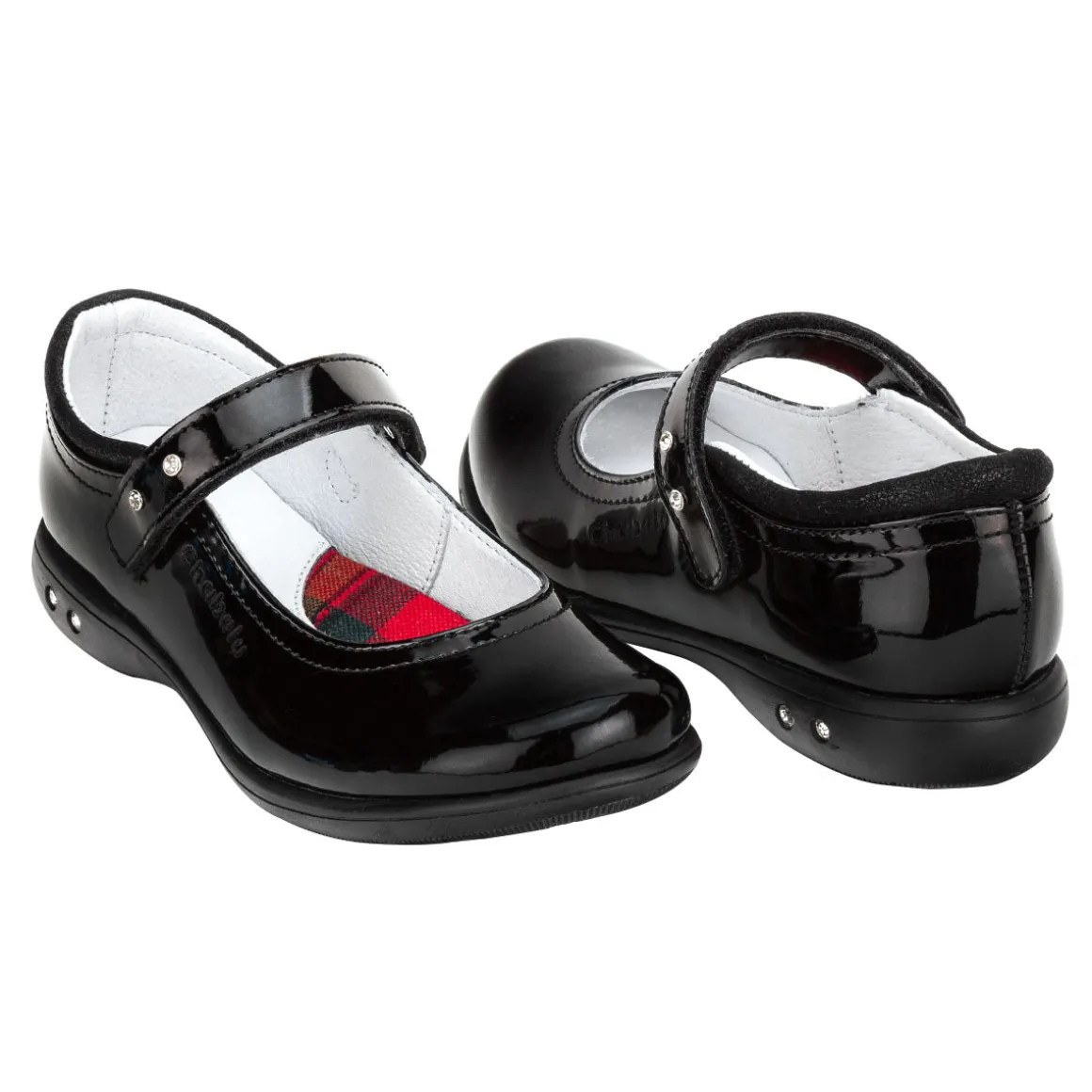 Zapato Escolar Chabelo Para Niña Charol 02980