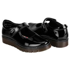 Zapato Escolar Coqueta Para Niña Moda Charol 04363