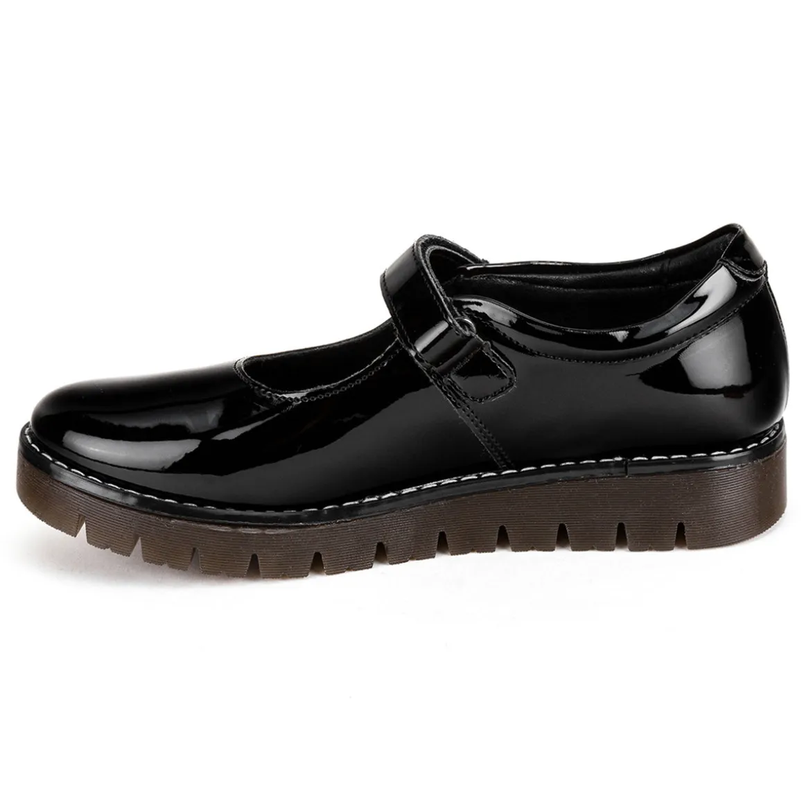 Zapato Escolar Coqueta Para Niña Moda Charol 04363
