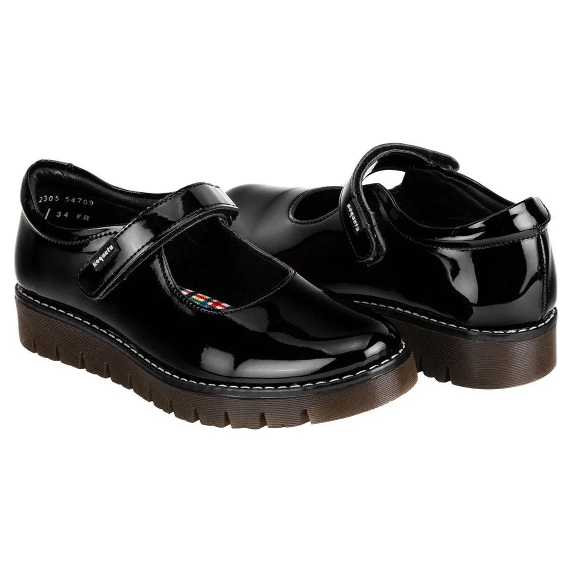 Zapato Escolar Coqueta Para Niña Plataforma 04364