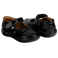 Zapato Escolar Coqueta Para Niña Charol 04344