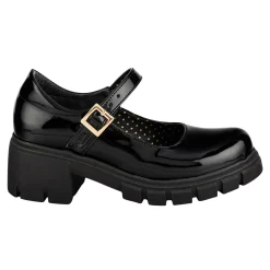 Zapato Escolar Happy Shoes Para Mujer Tacón Mary-Jane 07427