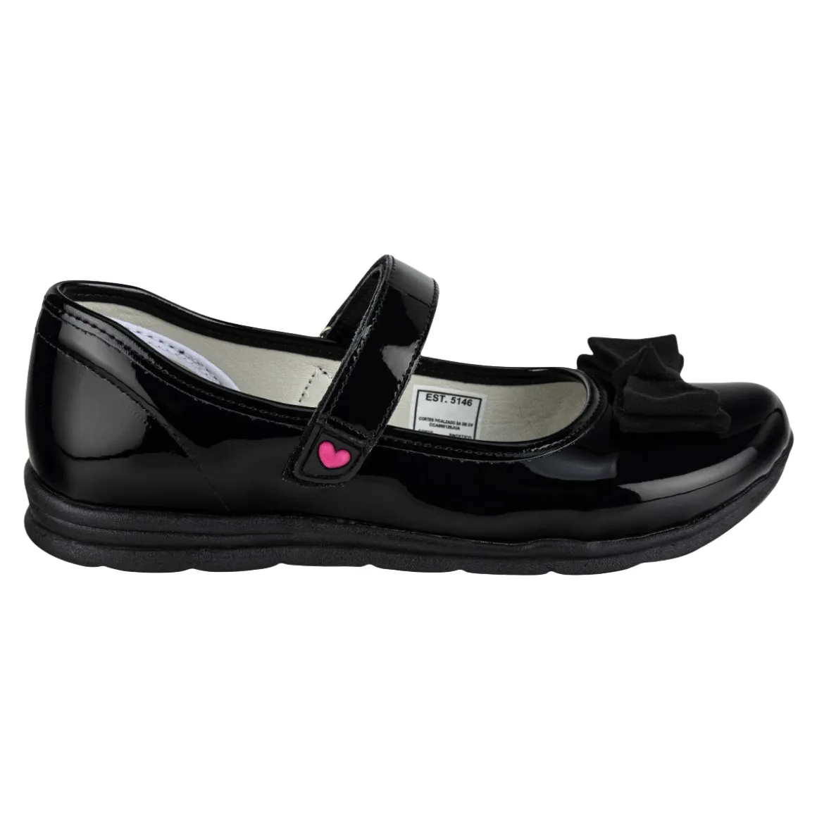 Zapato Escolar Moño Para Junior Niña Nick & Wick 08971