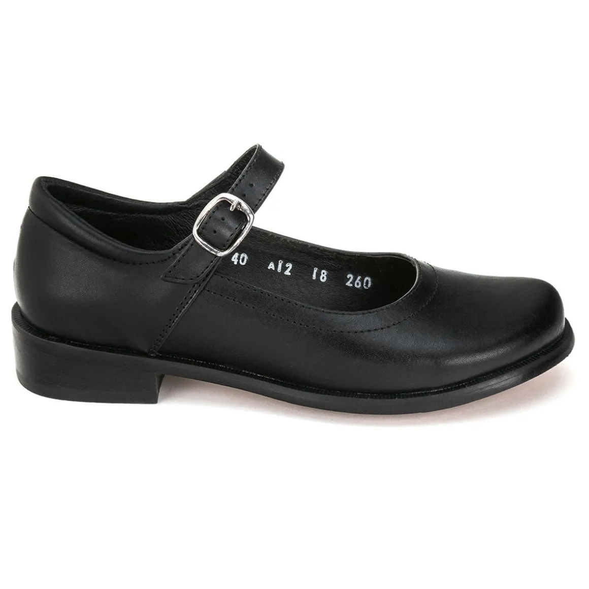 Zapato Escolar Negro Para Escolta Niña-Mujer Lgc 00390