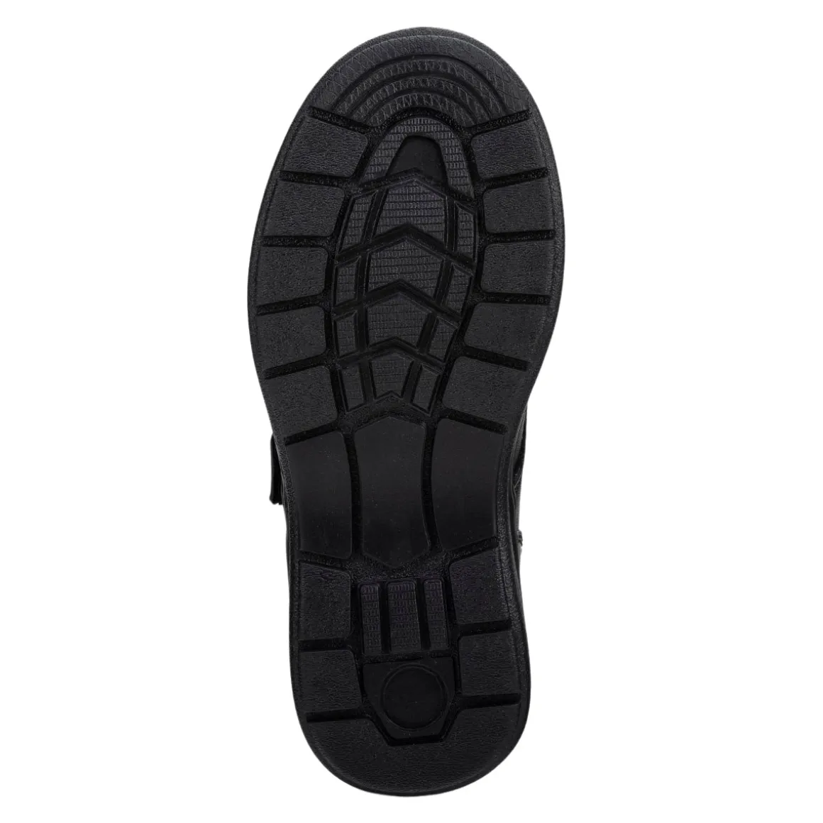 Zapato Escolar Velcro Negro Niño Yuyin 05598