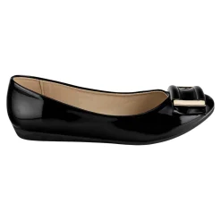 Zapato Flats Detalle en Hebilla Para Mujer Caramel 06440