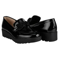 Zapato Mocasín Charol Para Mujer Ana Polett 08394