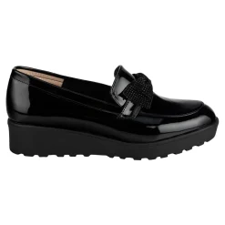 Zapato Mocasín Charol Para Mujer Ana Polett 08394