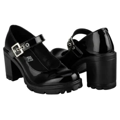 Zapato Tacón Hebilla Para Mujer Green Love 06760