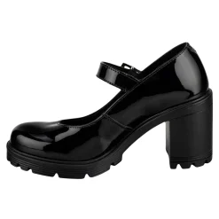 Zapato Tacón Hebilla Para Mujer Green Love 06760
